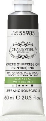 Charbonnel - Printing Ink Blæk - Sort 60 Ml