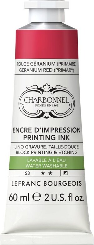 Billede af Charbonnel - Printing Ink Blæk - Geranium Red 60 Ml