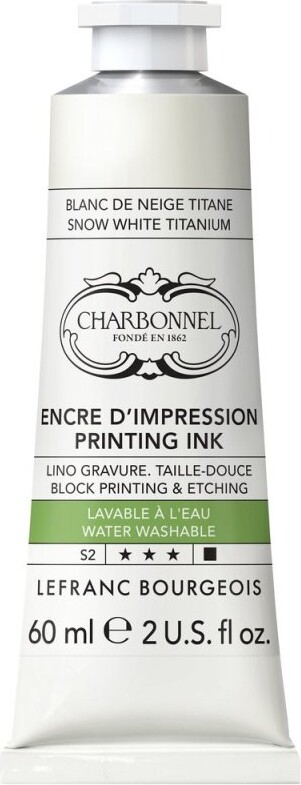 Billede af Charbonnel - Printing Ink Blæk - Snow White Titanium 60 Ml