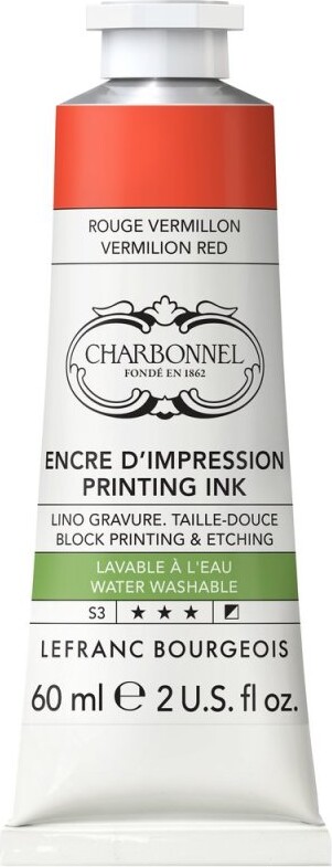 Billede af Charbonnel - Printing Ink Blæk - Vermillon Red 60 Ml