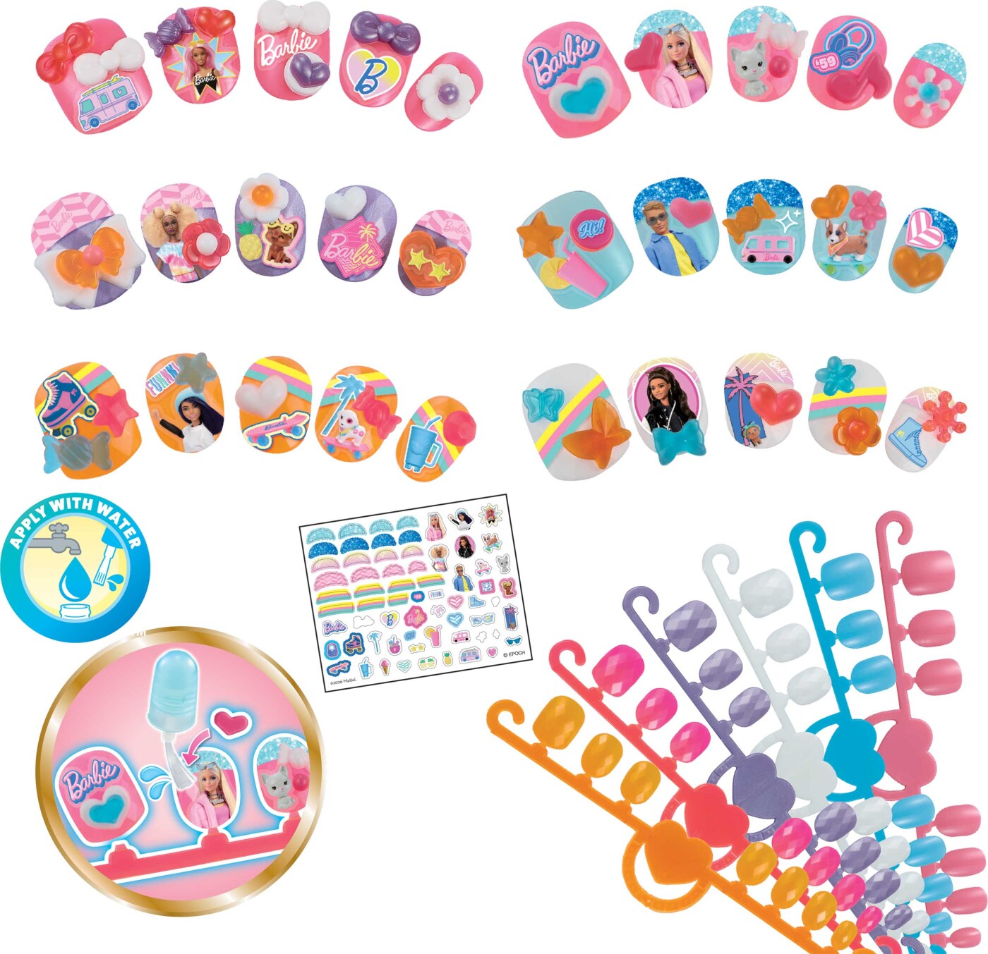 Aquabeads - Barbie Negle Genopfyldningssæt