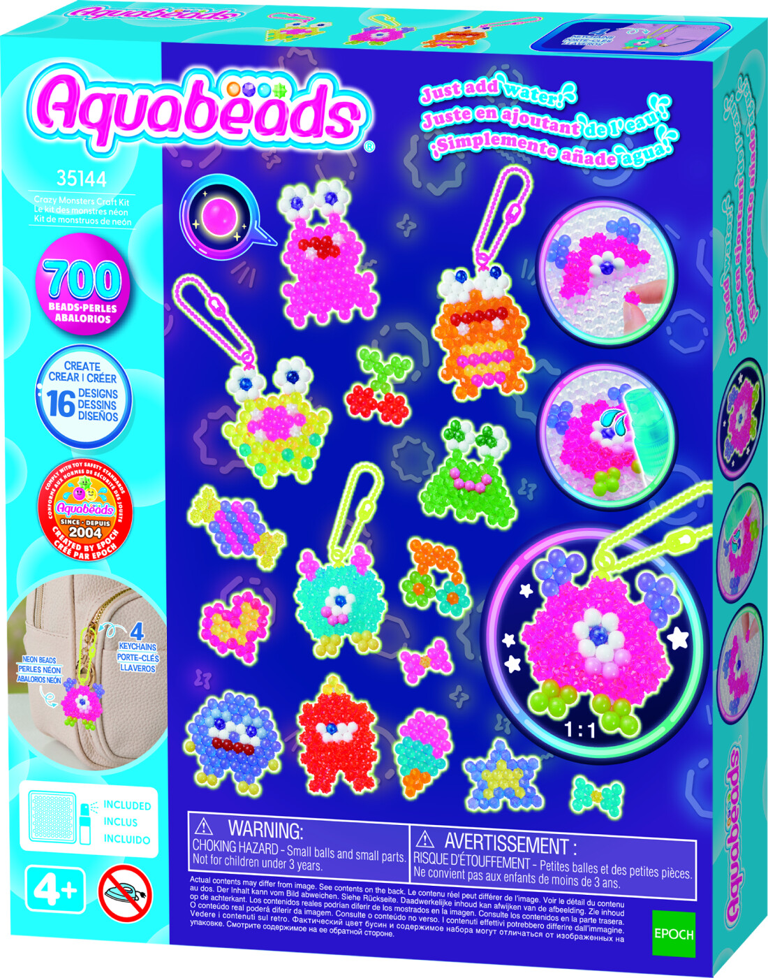 Aquabeads - Crazy Monsters Kreativt Sæt