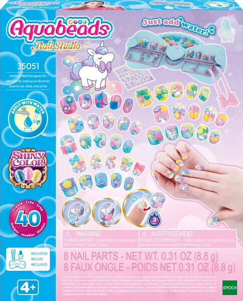 Aquabeads - Enhjørning Negledesigner Sæt
