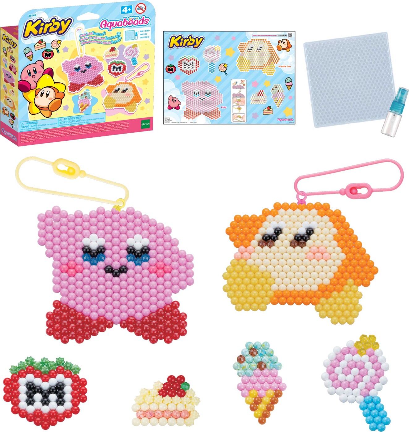 Aquabeads - Kirby Nøglering - Kreativt Sæt