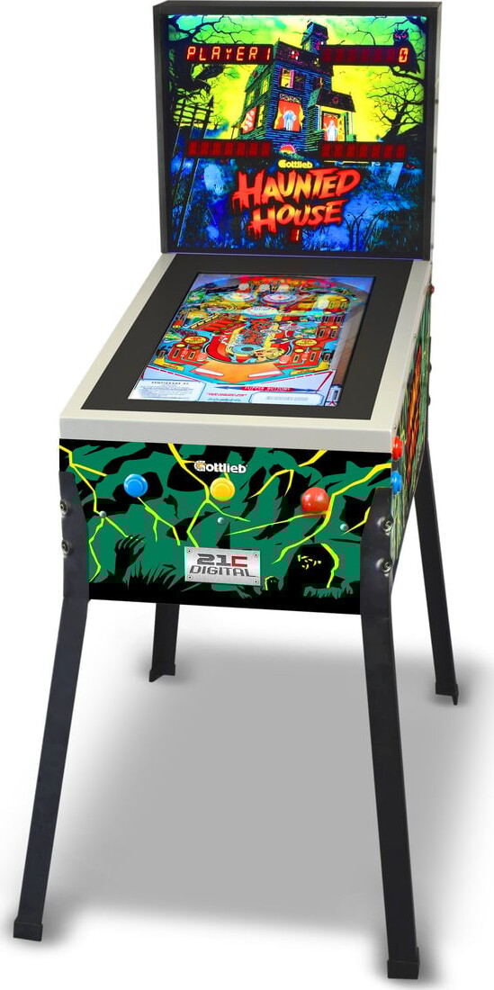 Arcade1up - Toyshock Pinball Maskine - Haunted House - 8 Spil