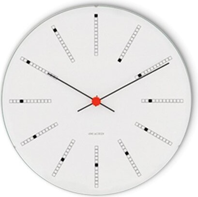 Arne Jacobsen - Bankers Vægur - ø 29 Cm - Hvid