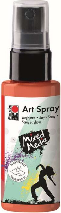 Marabu - Art Spray - Akryl Spraymaling - Rødorange - 50 Ml
