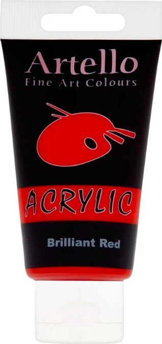 Artello Acrylic - Akrylmaling - 75 Ml - Brilliant Rød