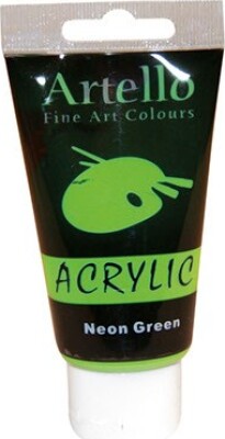 Billede af Artello Acrylic - Akrylmaling - 75 Ml - Neon Grøn hos Gucca.dk