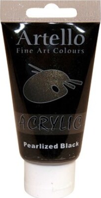 Billede af Artello Acrylic - Akrylmaling - 75 Ml - Pearlized Sort hos Gucca.dk