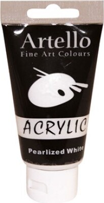 Billede af Artello Acrylic - Akrylmaling - 75 Ml - Pearlized Hvid hos Gucca.dk
