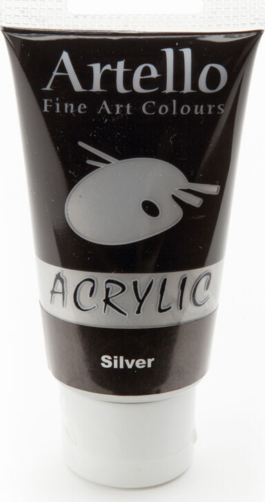 Billede af Artello Acrylic - Akrylmaling - 75 Ml - Sølv hos Gucca.dk