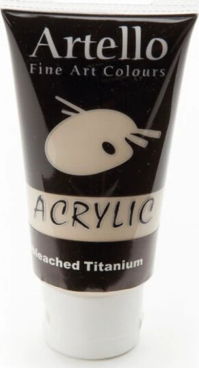 Billede af Artello Acrylic - Akrylmaling - 75 Ml - Ubleget Titanium hos Gucca.dk