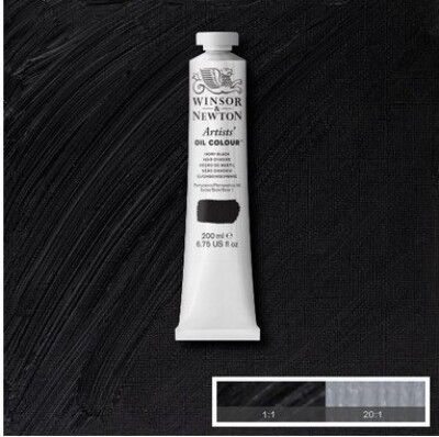 Winsor & Newton - Oliemaling - Artists - Ivory Black 200 Ml