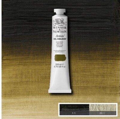 Se Winsor & Newton - Oliemaling - Artists - Olive Green 200 Ml hos Gucca.dk