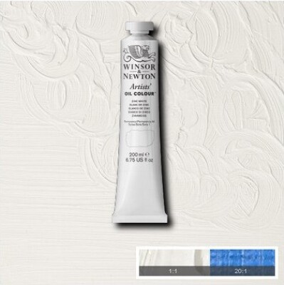 Billede af Winsor & Newton - Oliemaling - Artists - Zinc White 200 Ml