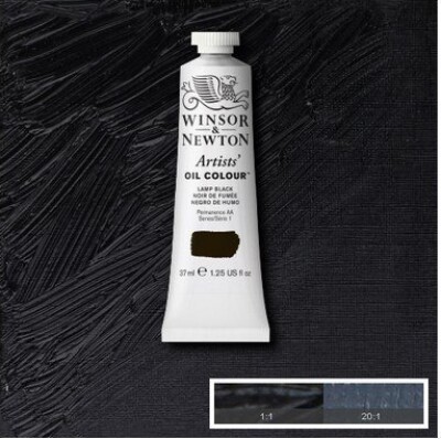 Winsor & Newton - Oliemaling - Artists - Lamp Black 37 Ml