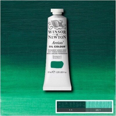 Winsor & Newton - Oliemaling - Permanent Green Deep 37 Ml