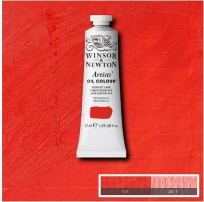 Billede af Winsor & Newton - Oliemaling - Artists - Scarlet Lake 37 Ml