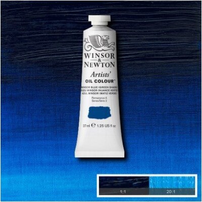 Billede af Winsor & Newton - Oliefarve - Winsor Blue Green Shade 37 Ml