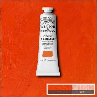 Winsor & Newton - Oliemaling - Artists - Winsor Orange 37 Ml