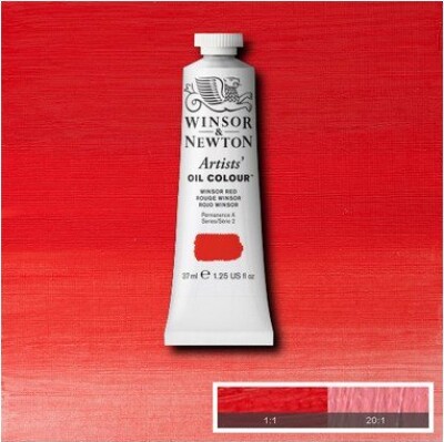 Winsor & Newton - Oliemaling - Artists - Winsor Red 37 Ml