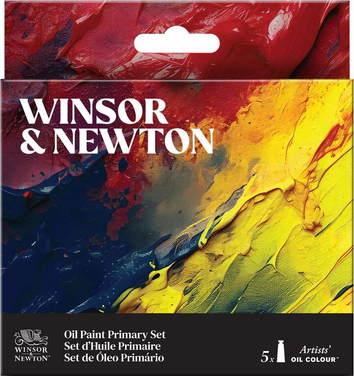 Winsor & Newton - Artists Oil - Oliemaling Sæt 5x37 Ml - Primary Set