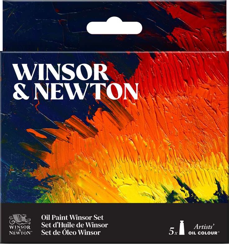 Winsor & Newton - Artists Oil - Oliemaling Sæt 5x37 Ml - Winsor Set