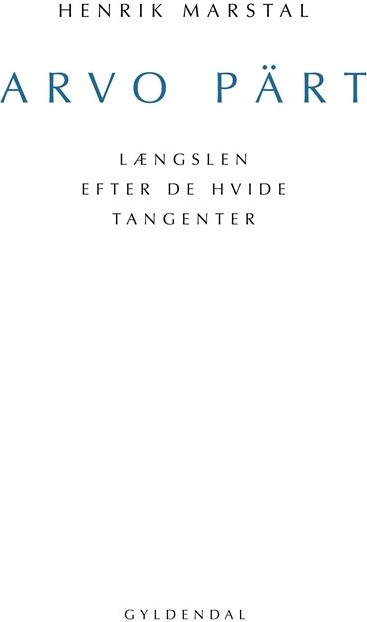 Billede af Arvo Pärt - Henrik Marstal - Bog
