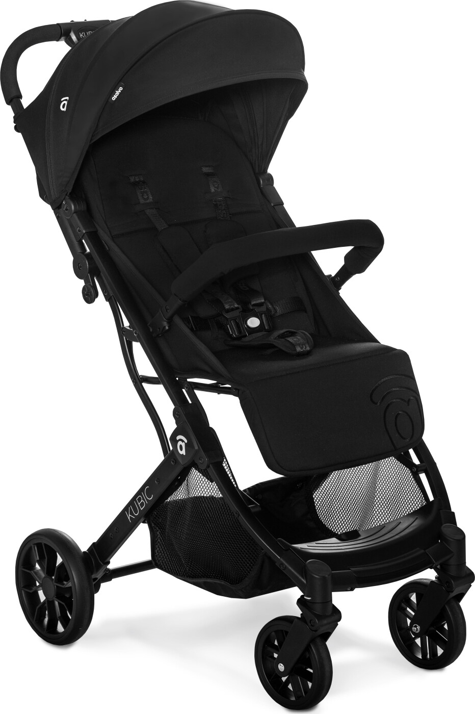 Asalvo - Klapvogn Kubic 2 Flight Travel - Sort - 51 Cm X 67 Cm X 100 Cm