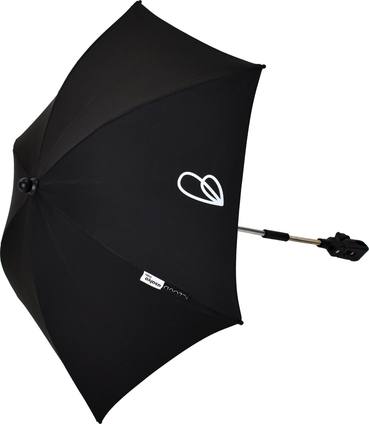 Asalvo - Parasol Uv 50+ - Sort - 50 Cm X 72 Cm X 20 Cm