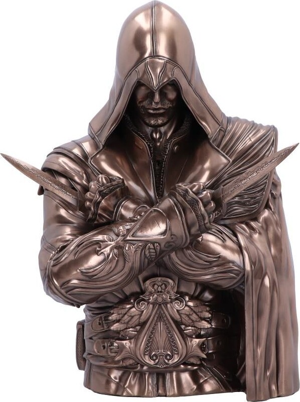 Se Assassin's Creed - Ezio Buste - Bronze - Nemesis Now - 30 Cm hos Gucca.dk