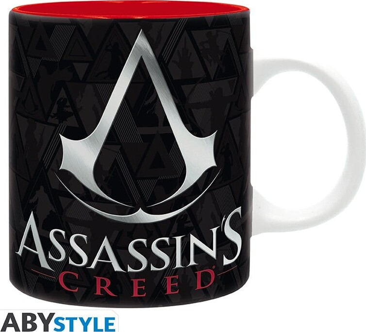 Abysse ASSASSIN'S CREED - Krus - 320 ml - Crest sort & rød - subli x2