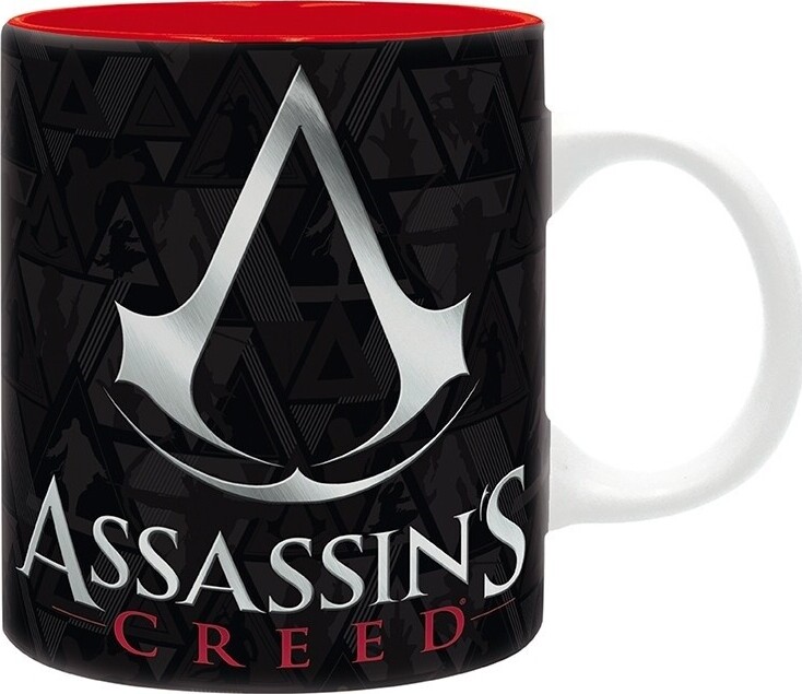 Assassin's Creed - Krus - 320 Ml - Våbenskjold Sort Og Rød - Subli X2 - Abystyle Studio
