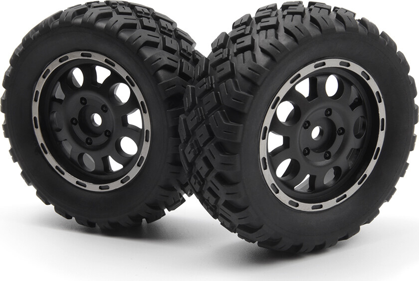 Assembled Wheel & Tyre Set (2pcs) - 540451 - Blackzon