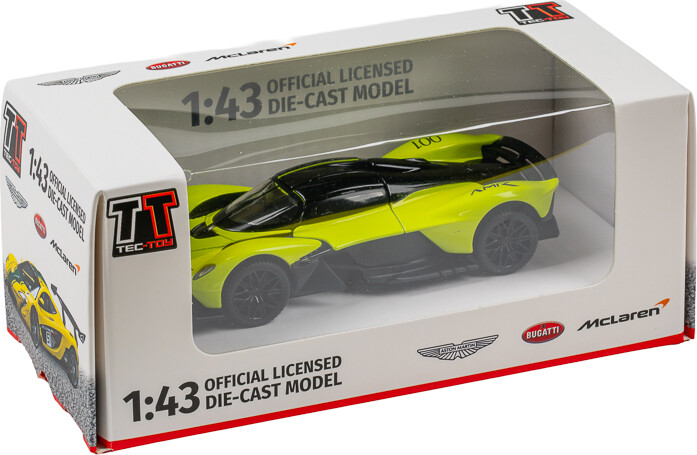 Tec-toy - Aston Martin Valkyrie Die-cast Model Bil - 1:43 - Lysegrøn