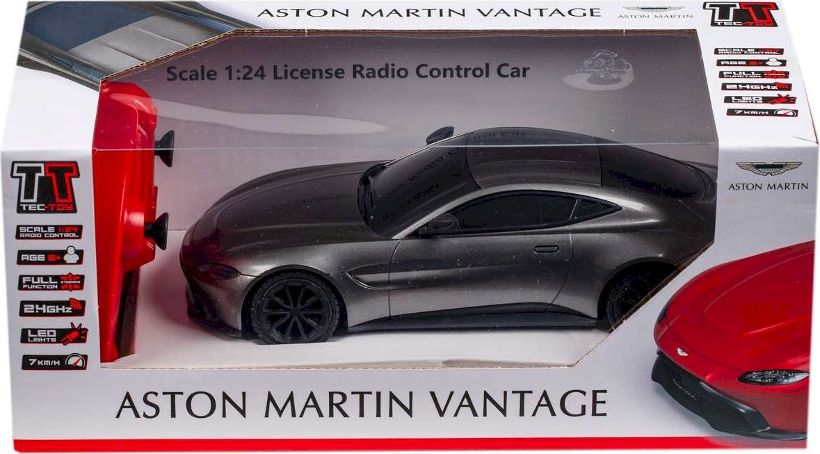 Aston Martin Vantage Fjernstyret Bil - 1:24 - 2,4 Ghz - Mørke Grå