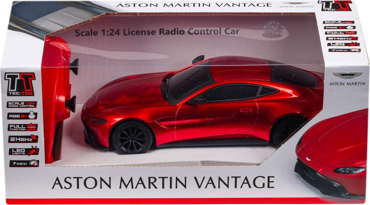 Aston Martin Vantage Fjernstyret Bil - 1:24 - 2,4 Ghz - Rød