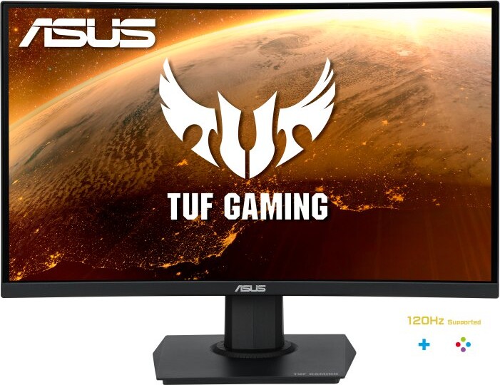 Asus Tuf Vg24vqe – 24″ Curved Gaming Skærm – 165hz Fuld Hd