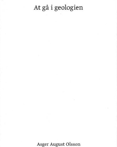 At Gå I Geologien - Asger August Olsson - Bog