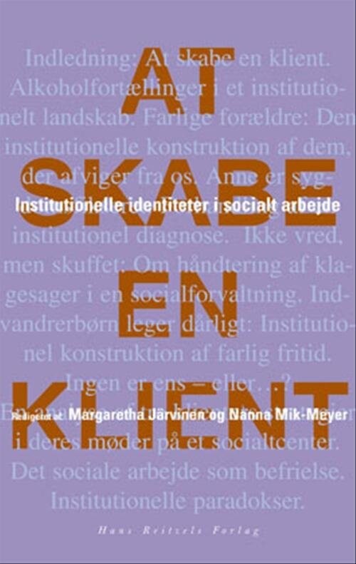 Billede af At Skabe En Klient - Nanna Mik-meyer - Bog