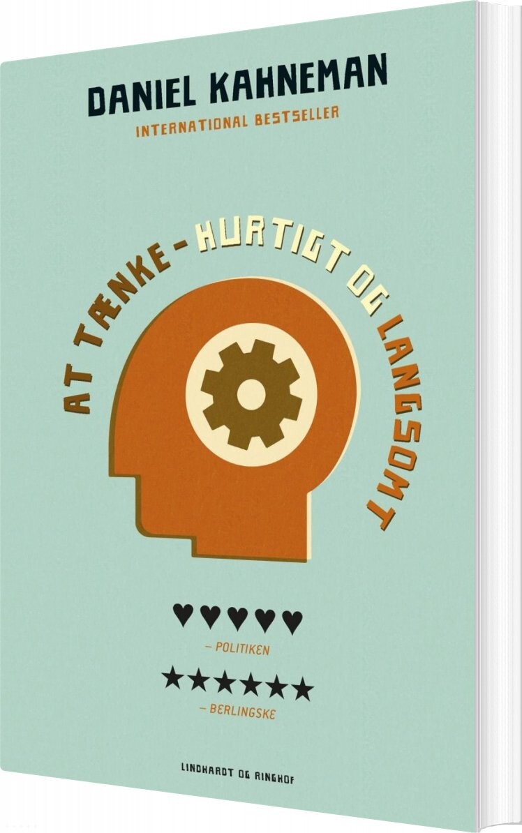 Billede af At Tænke - Hurtigt Og Langsomt - Daniel Kahneman - Bog