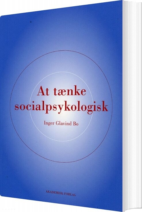 Billede af At Tænke Socialpsykologisk - Inger Glavind Bo - Bog