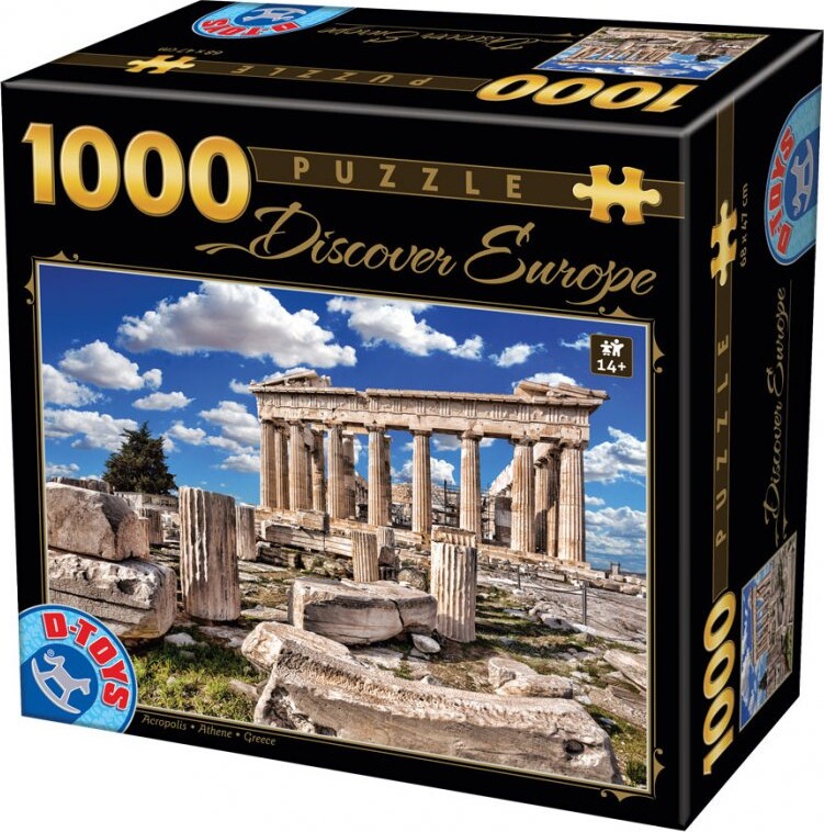 Puslespil Med 1000 Brikker - Acropolis, Athen, Grækenland