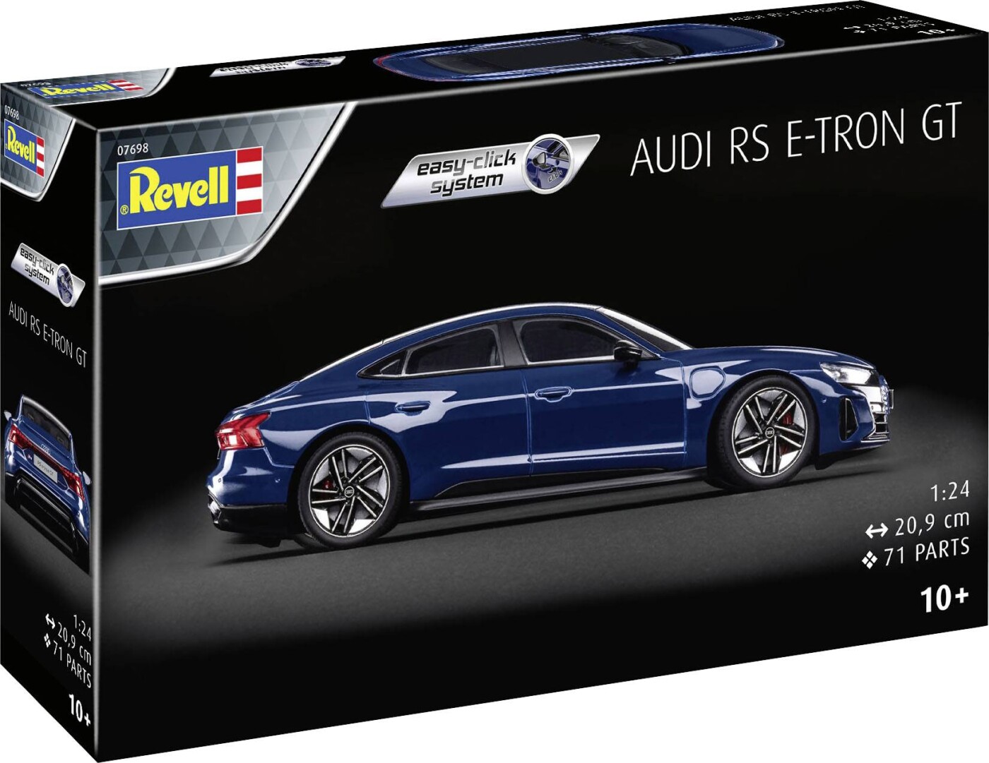 Revell - Audi E-tron Gt Easy-click Modelbil Byggesæt - 07698