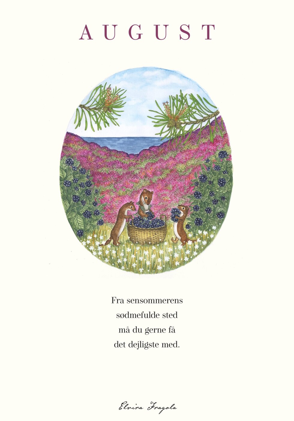 August - året Plakat