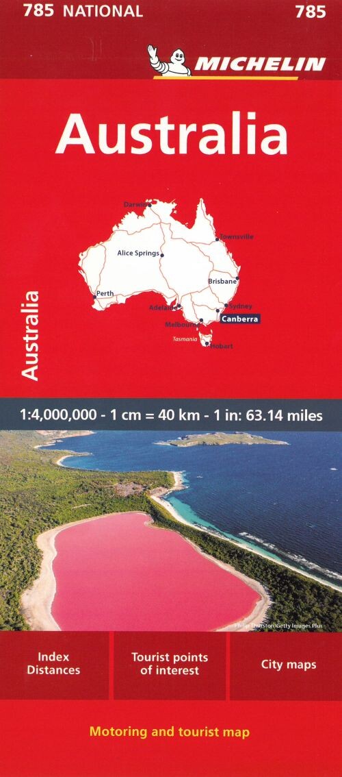 Billede af Australia, Michelin National Map 785 - Diverse - English Book
