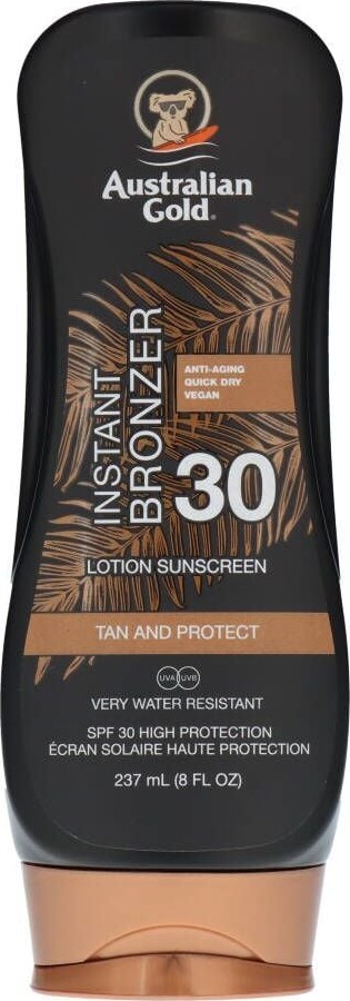 Australian Gold - Instant Bronzer Sunscreen Lotion Spf 30 237 Ml