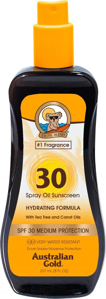 Se Australian Gold - Solcreme Spray - Oil Sunscreen Spf30 237 Ml hos Gucca.dk