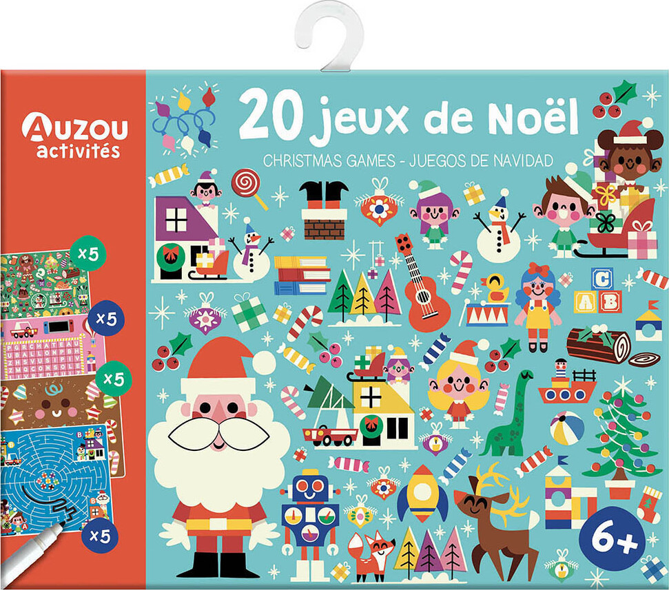 Auzou Activités - Jul Aktivitetskort - 20 Opgaver